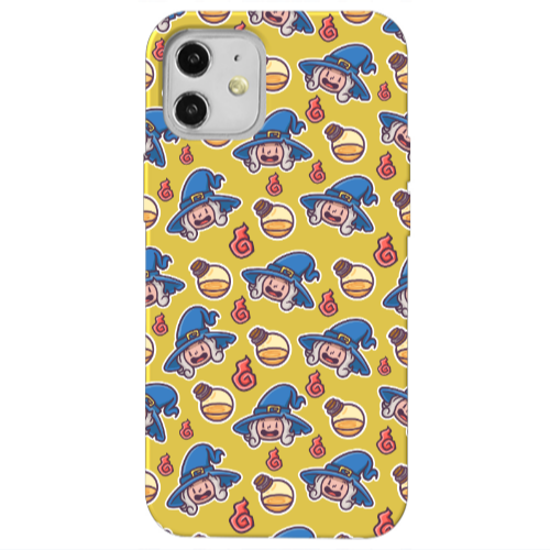 Apple iPhone 12 Sweet Witch Yellow Colored Silicone TPU Θήκη