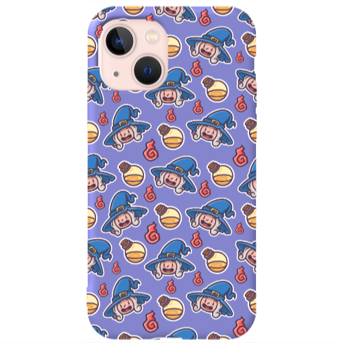 Apple iPhone 13 Sweet Witch Purple Colored Silicone TPU Θήκη