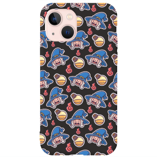Apple iPhone 13 Sweet Witch Black Colored Silicone TPU Θήκη