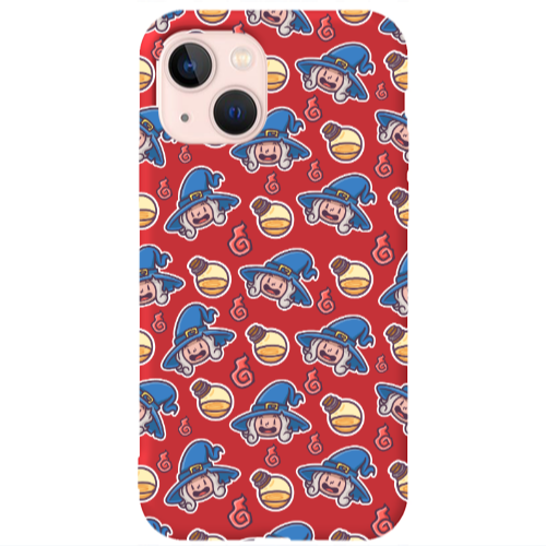 Apple iPhone 13 Sweet Witch Red Colored Silicone TPU Θήκη