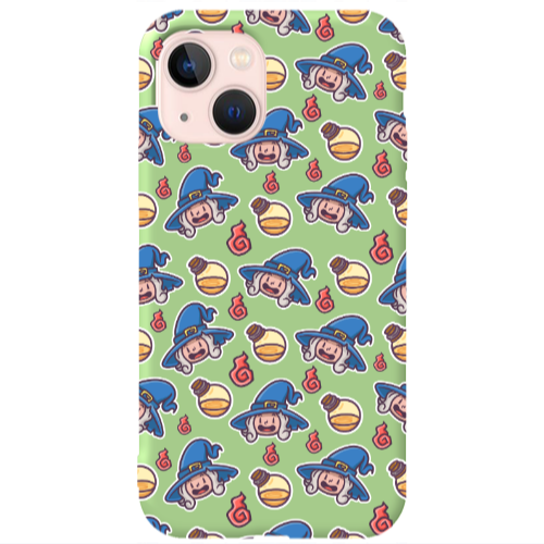 Apple iPhone 13 Sweet Witch Light Green Colored Silicone TPU Θήκη