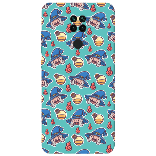 Xiaomi Redmi Note 9 Sweet Witch Turquoise Colored Silicone TPU Θήκη