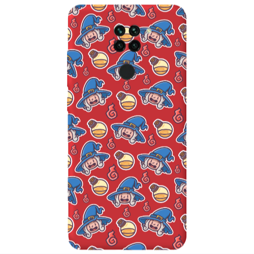 Xiaomi Redmi Note 9 Sweet Witch Red Colored Silicone TPU Θήκη