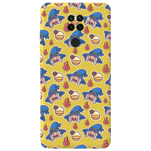 Xiaomi Redmi Note 9 Sweet Witch Yellow Colored Silicone TPU Θήκη