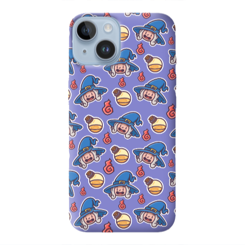 Apple iPhone 14  Sweet Witch Purple Colored Silicone TPU Θήκη