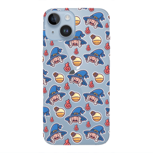 Apple iPhone 14  Sweet Witch Transparent Silicone TPU Θήκη
