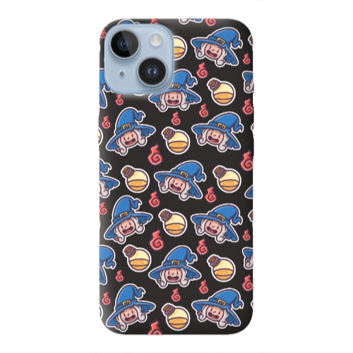 Apple iPhone 14 Plus Sweet Witch Black Colored Silicone TPU Θήκη