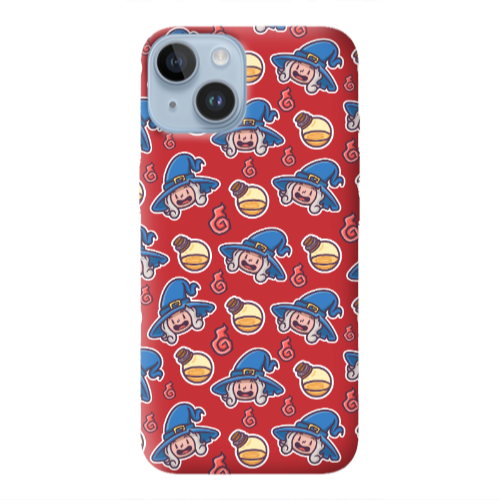Apple iPhone 14 Plus Sweet Witch Red Colored Silicone TPU Θήκη