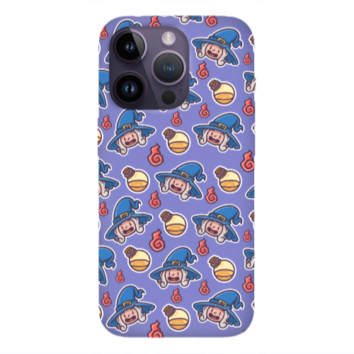 Apple iPhone 14 Pro  Sweet Witch Purple Colored Silicone TPU Θήκη