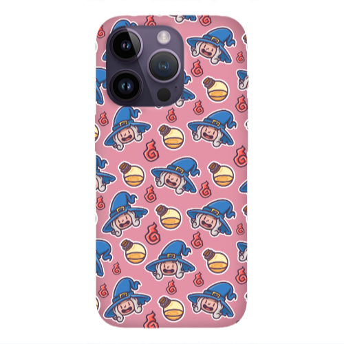 Apple iPhone 14 Pro  Sweet Witch Pink Colored Silicone TPU Θήκη