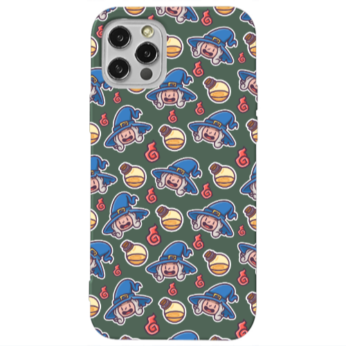 Apple iPhone 13 Pro Sweet Witch Dark Green Colored Silicone TPU Θήκη