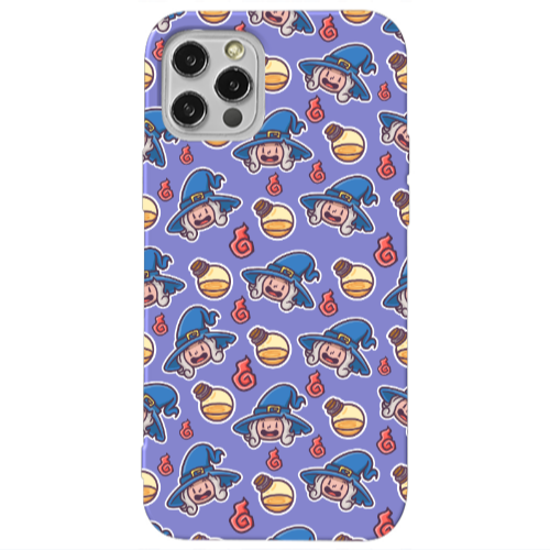 Apple iPhone 12 Pro Sweet Witch Purple Colored Silicone TPU Θήκη