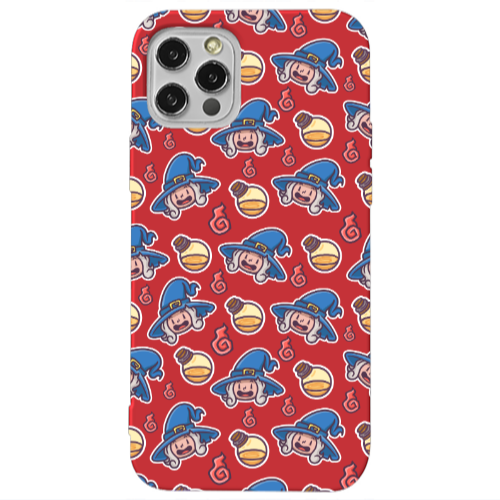 Apple iPhone 12 Pro Sweet Witch Red Colored Silicone TPU Θήκη