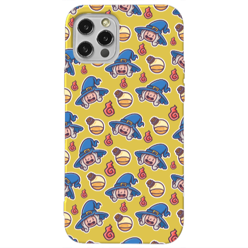 Apple iPhone 12 Pro Sweet Witch Yellow Colored Silicone TPU Θήκη