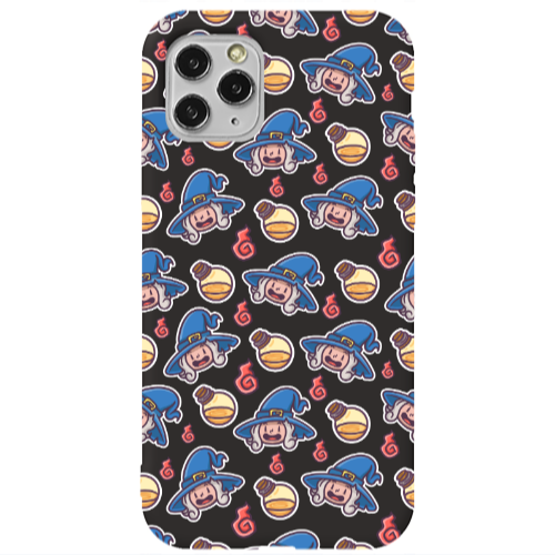 Apple iPhone 11 Pro Max Sweet Witch Black Colored Silicone TPU Θήκη