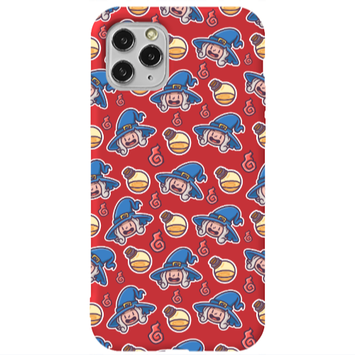 Apple iPhone 11 Pro Max Sweet Witch Red Colored Silicone TPU Θήκη