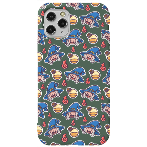 Apple iPhone 11 Pro Max Sweet Witch Dark Green Colored Silicone TPU Θήκη
