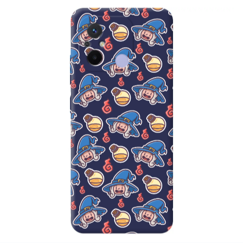 Xiaomi Redmi 12C Sweet Witch Dark blue Colored Silicone TPU Θήκη