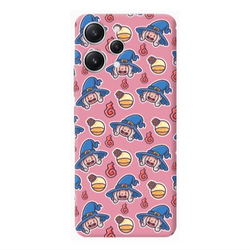 Xiaomi Redmi 12 Sweet Witch Pink Colored Silicone TPU Θήκη