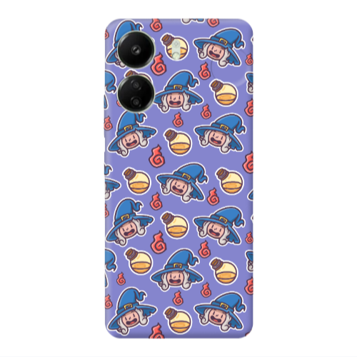 Xiaomi Redmi 13C Sweet Witch Purple Colored Silicone TPU Θήκη