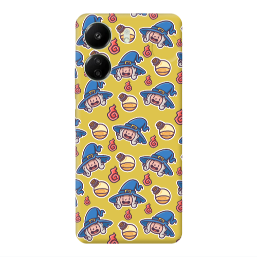Xiaomi Redmi 13C Sweet Witch Yellow Colored Silicone TPU Θήκη