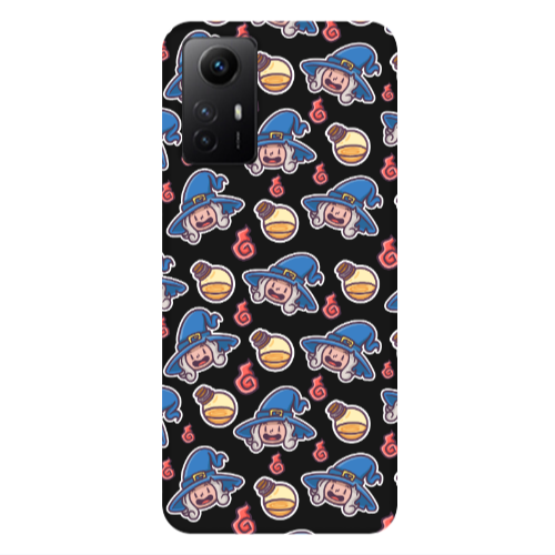 Xiaomi Redmi Note 12s Sweet Witch Black Colored Silicone TPU Θήκη