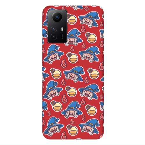 Xiaomi Redmi Note 12s Sweet Witch Red Colored Silicone TPU Θήκη