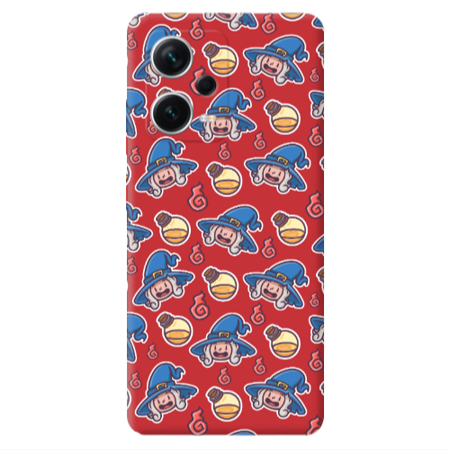 Xiaomi Poco X5 Sweet Witch Red Colored Silicone TPU Θήκη