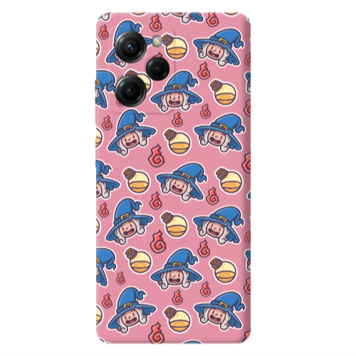 Xiaomi Poco X5 Pro Sweet Witch Pink Colored Silicone TPU Θήκη