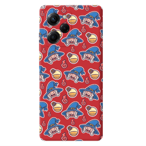 Xiaomi Poco X5 Pro Sweet Witch Red Colored Silicone TPU Θήκη