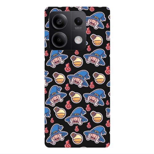 Xiaomi Redmi Note 13 5G Sweet Witch Black Colored Silicone TPU Θήκη