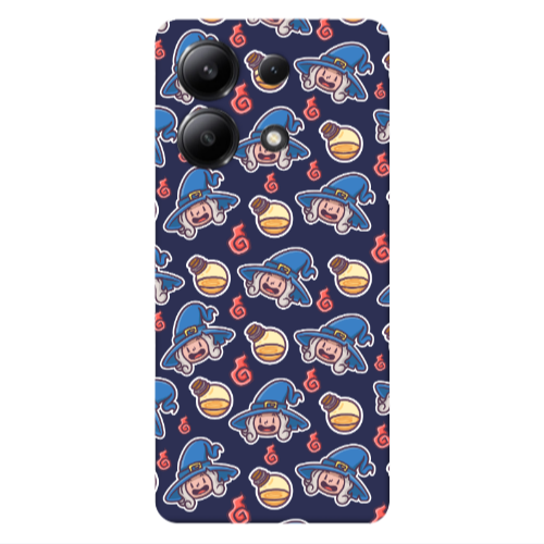 Xiaomi Redmi Note 13 4G Sweet Witch Dark blue Colored Silicone TPU Θήκη