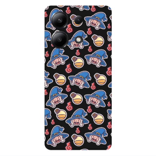 Xiaomi Redmi Note 13 4G Sweet Witch Black Colored Silicone TPU Θήκη