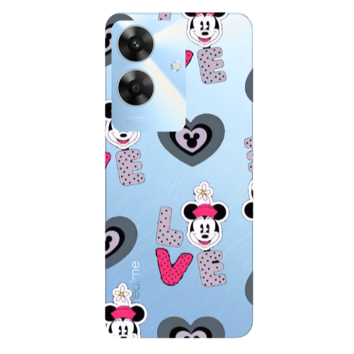 Realme Note 60 Minnie Transparent Silicone TPU Θήκη