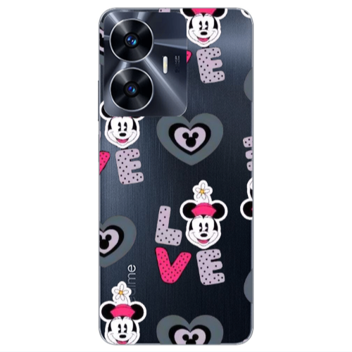 Realme Note 50 Minnie Transparent Silicone TPU Θήκη