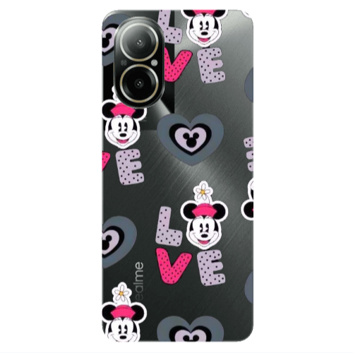 Realme C67 Minnie Transparent Silicone TPU Θήκη