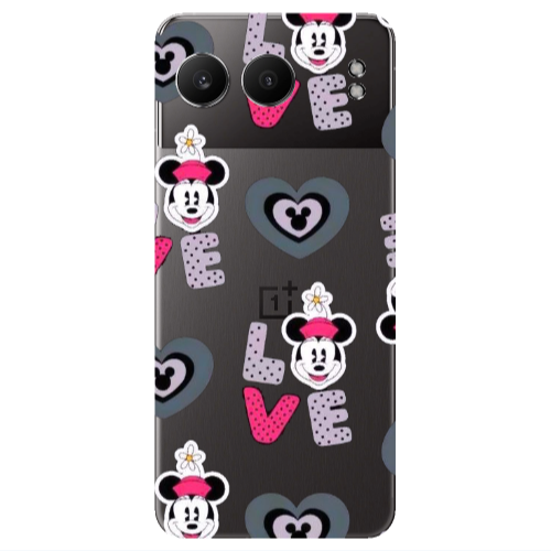 Oneplus Nord 4 Minnie Transparent Silicone TPU Θήκη