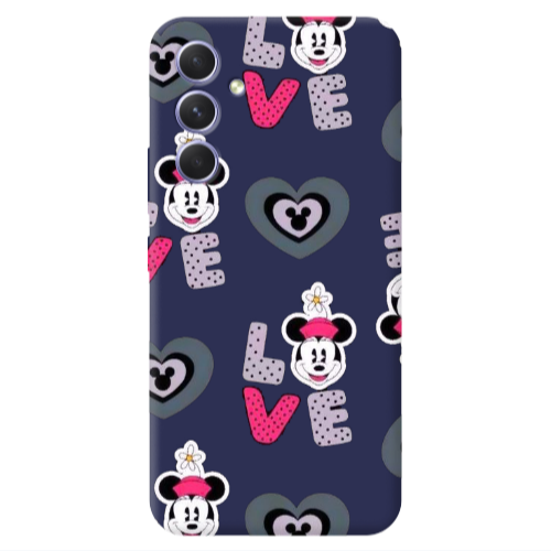Samsung A56 Minnie Dark blue Colored Silicone TPU Θήκη