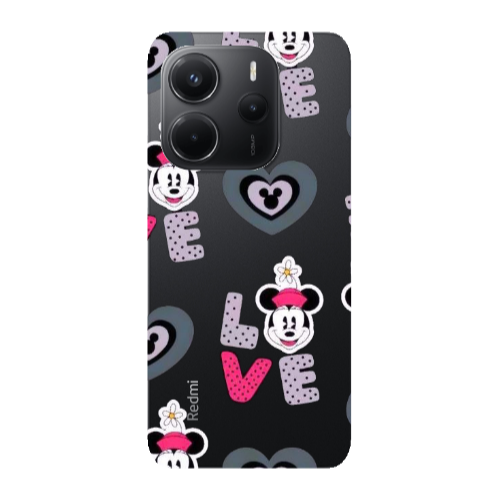 Xiaomi Redmi Note 14 Minnie Transparent Silicone TPU Θήκη
