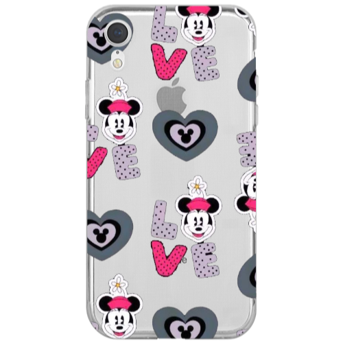 Apple iPhone Xr Minnie Transparent Silicone TPU Θήκη