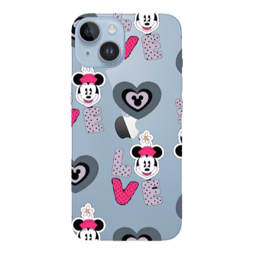Apple iPhone 14 Plus Minnie Transparent Silicone TPU Θήκη