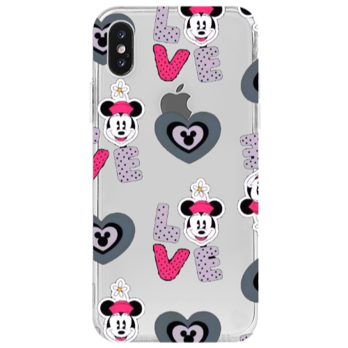 Apple iPhone Xs Max Minnie Transparent Silicone TPU Θήκη