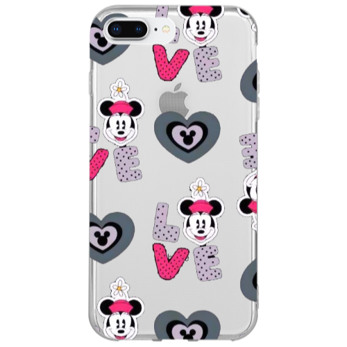Apple iPhone 7 Plus Minnie Transparent Silicone TPU Θήκη