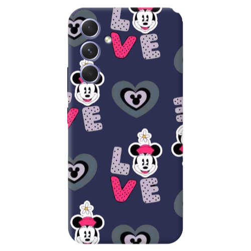 Samsung A54 Minnie Dark blue Colored Silicone TPU Θήκη