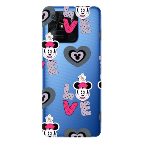 Xiaomi Poco C40 Minnie Transparent Silicone TPU Θήκη