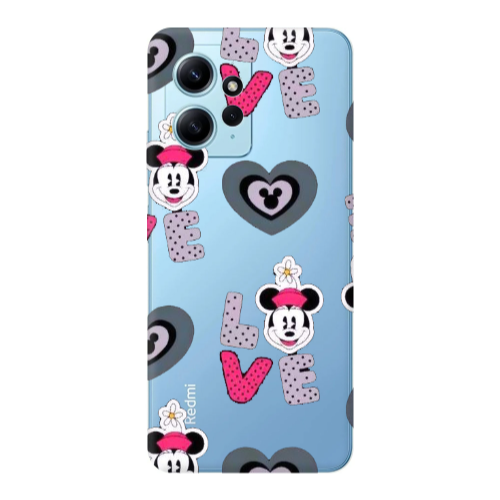 Xiaomi Redmi Note 12 4G Minnie Transparent Silicone TPU Θήκη