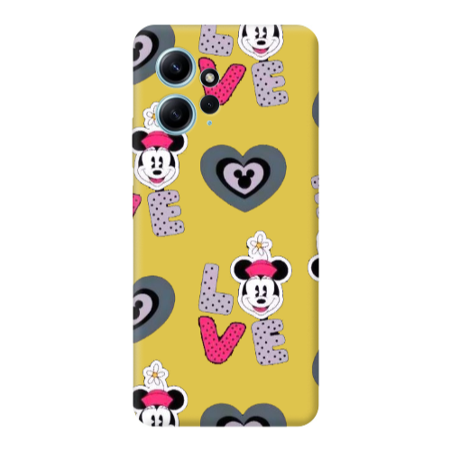 Xiaomi Redmi Note 12 4G Minnie Yellow Colored Silicone TPU Θήκη