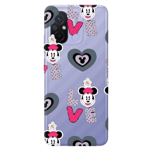 Xiaomi Redmi 12C Minnie Transparent Silicone TPU Θήκη