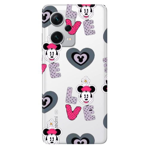 Xiaomi Redmi Note 12 5G Minnie Transparent Silicone TPU Θήκη