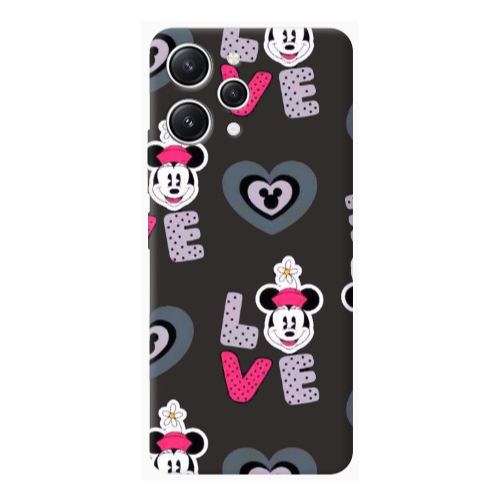 Xiaomi Redmi 12 Minnie Black Colored Silicone TPU Θήκη